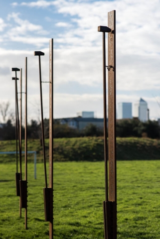 Hammers Sculpture ~ Memorial Ground